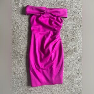 Elegant Pink Off-Shoulder Dress